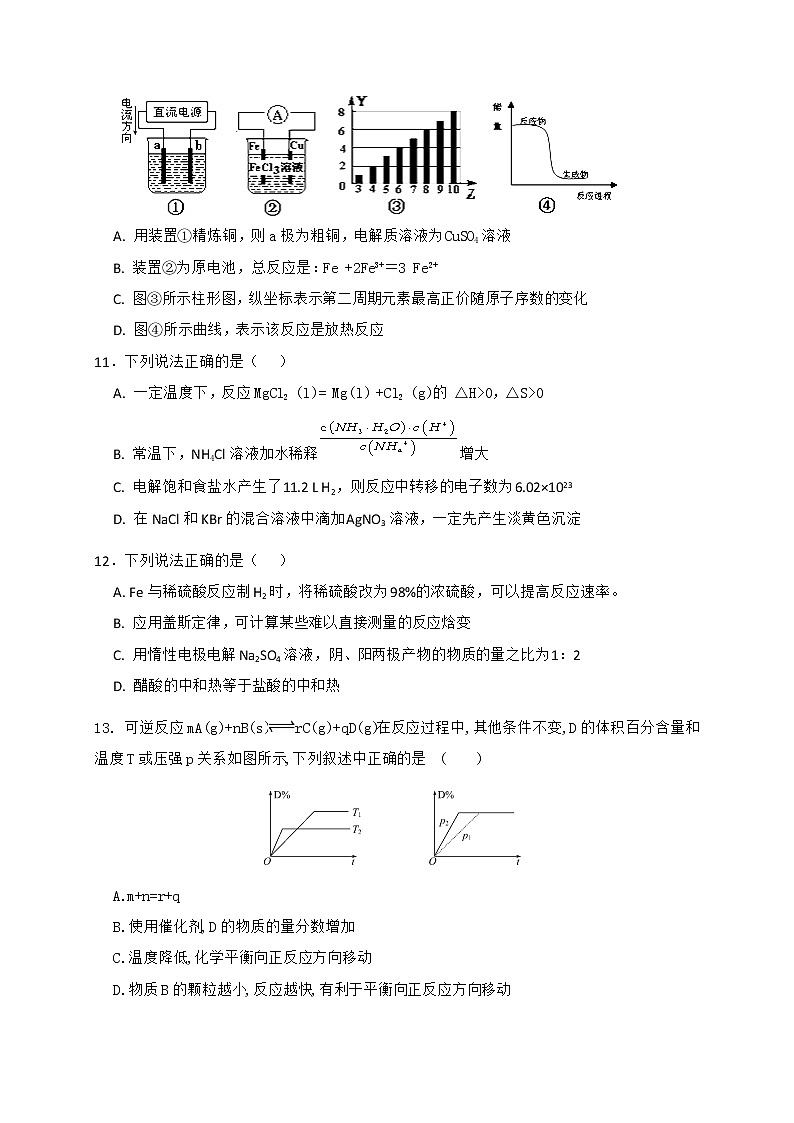 2017-2018学年福建省福州市八县（市）协作校高二上学期期末联考化学试题（Word版）03