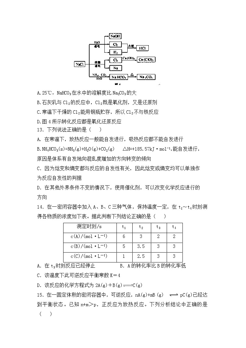 2017-2018学年甘肃省白银市会宁县第四中学高二上学期期末考试化学试题 缺答案03