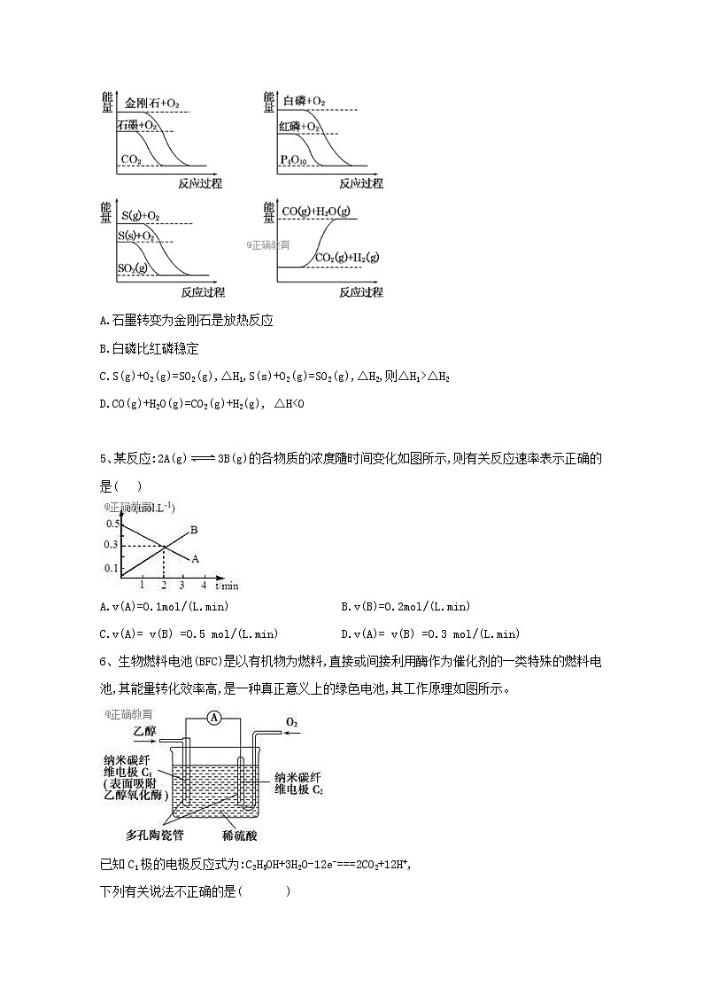 2017-2018学年河北省邢台市第八中学高二上学期期末考试化学试题 Word版02