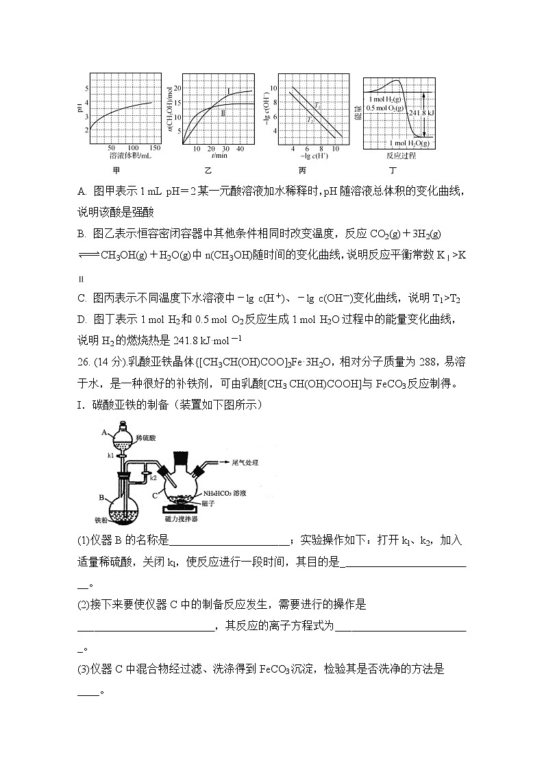 安徽省肥东县高级中学2020届高三5月调研考试理科综合化学试题第3页
