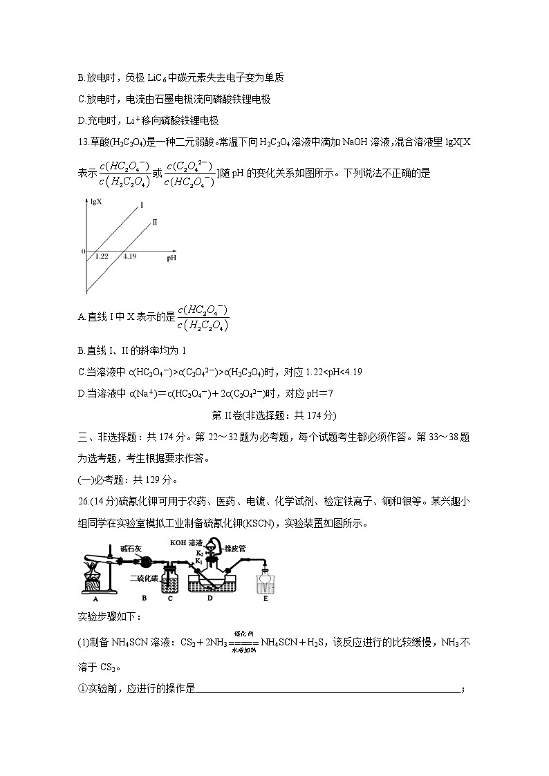 福建省漳州市2020届高三2月适应性测试 化学03