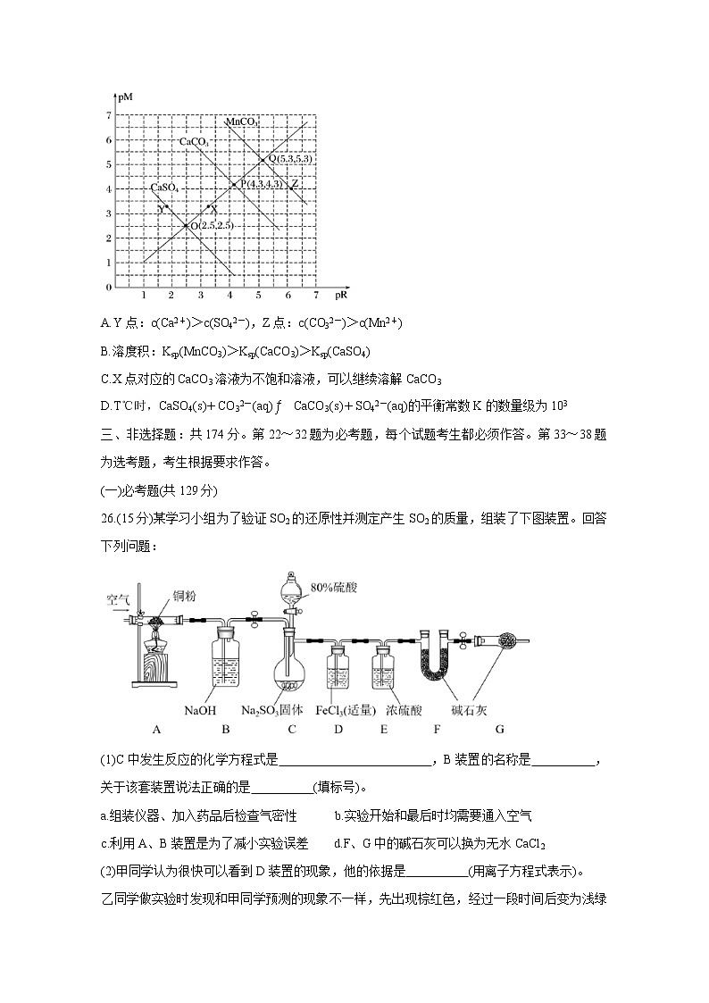 广东省深圳市2020届高三线上统一测试（4月） 化学03