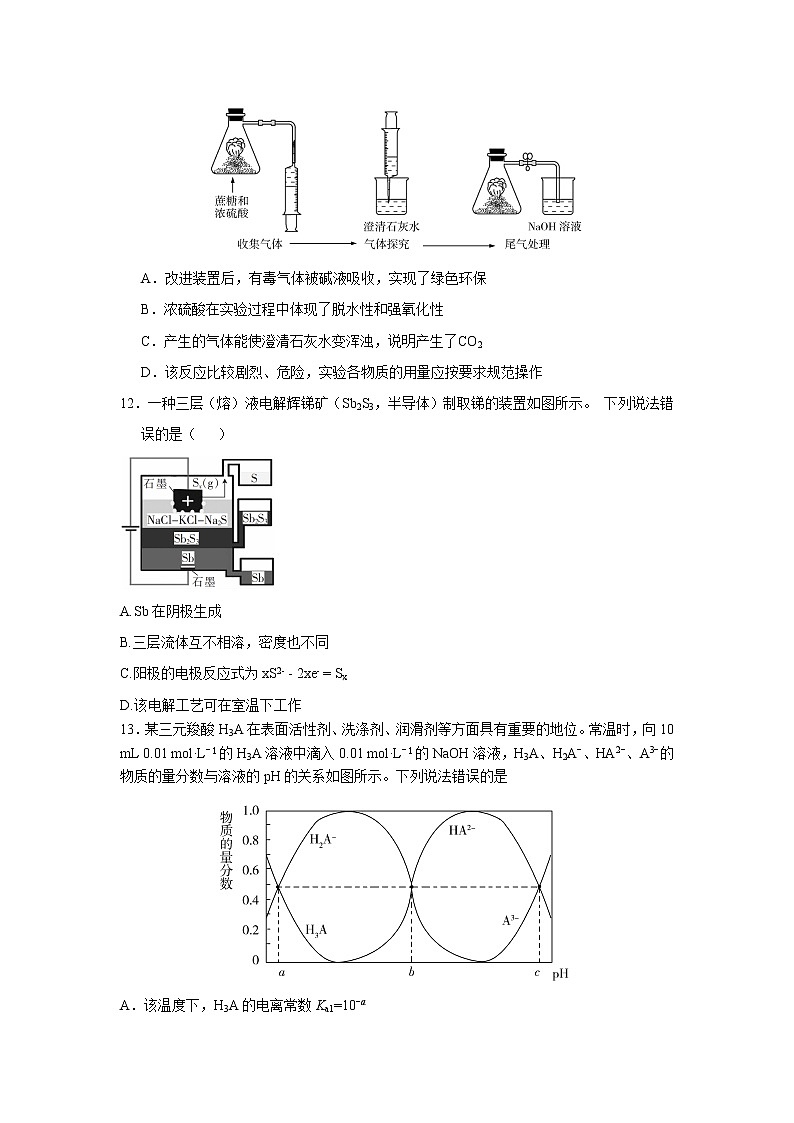 黑龙江省大庆实验中学2020届高三5月综合训练（一）理综-化学试题02