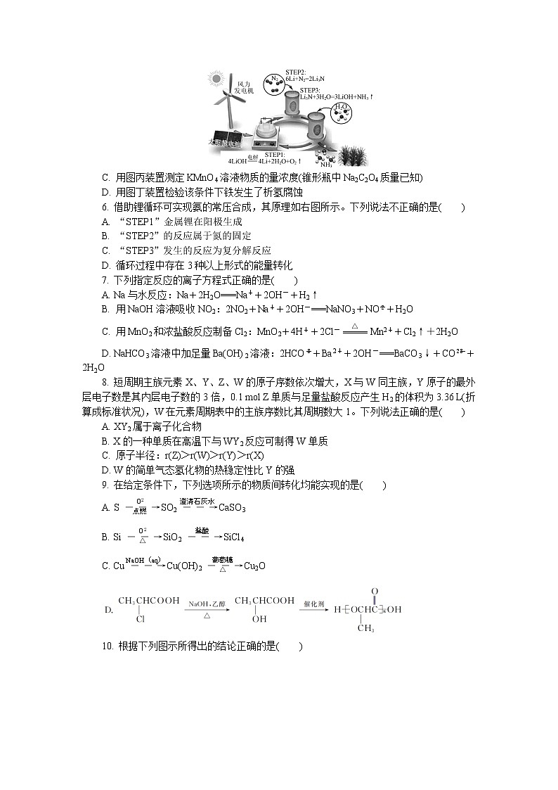 江苏省七市2020届高三第三次调研考试（6月） 化学02