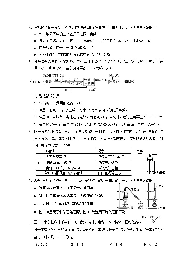 山东省淄博市2020届高三3月阶段性检测化学试题02
