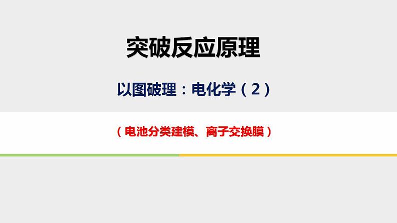 突破02 备战2021年高考化学之突破化学反应原理题-电化学选择题（课件精讲）01