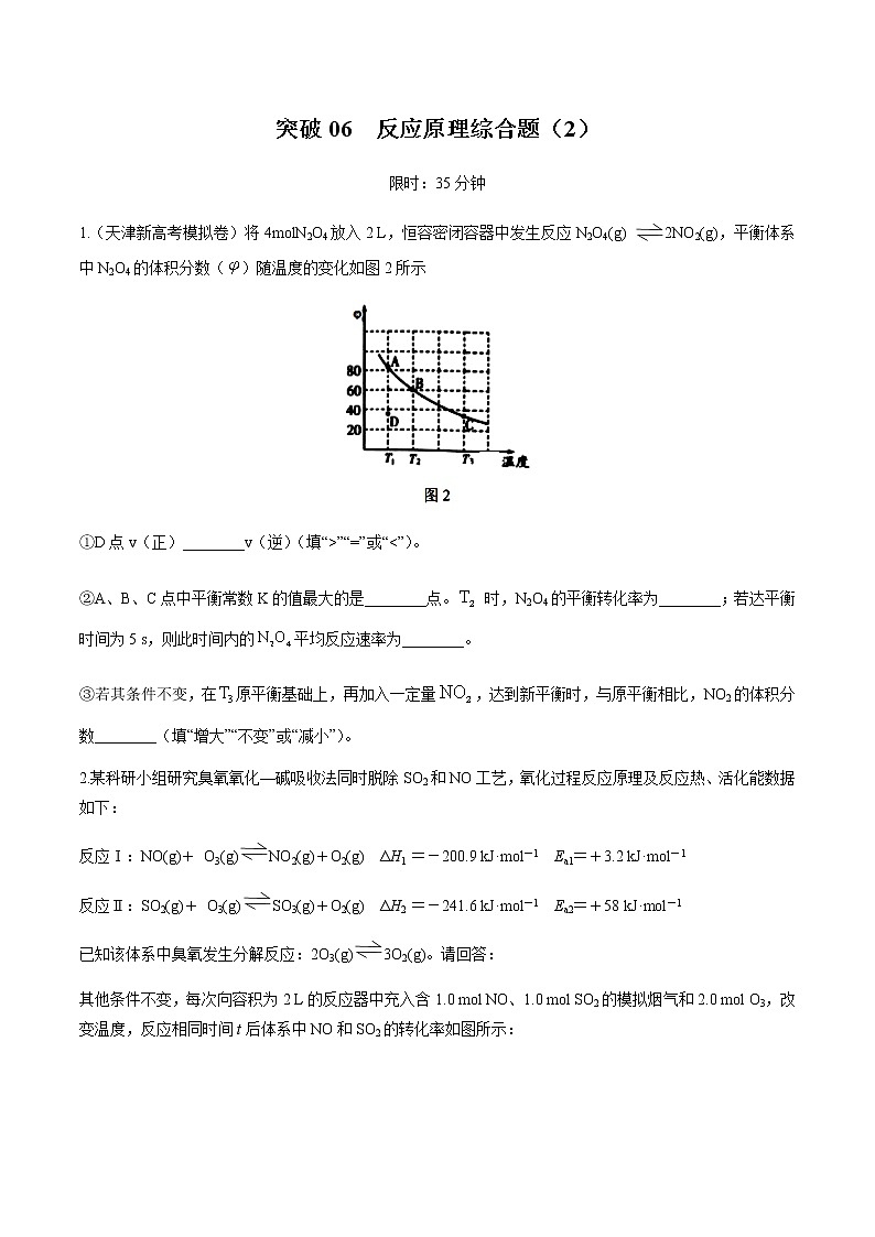 突破06 反应原理综合题（题型精练）-备战2021年高考化学之突破反应原理题01