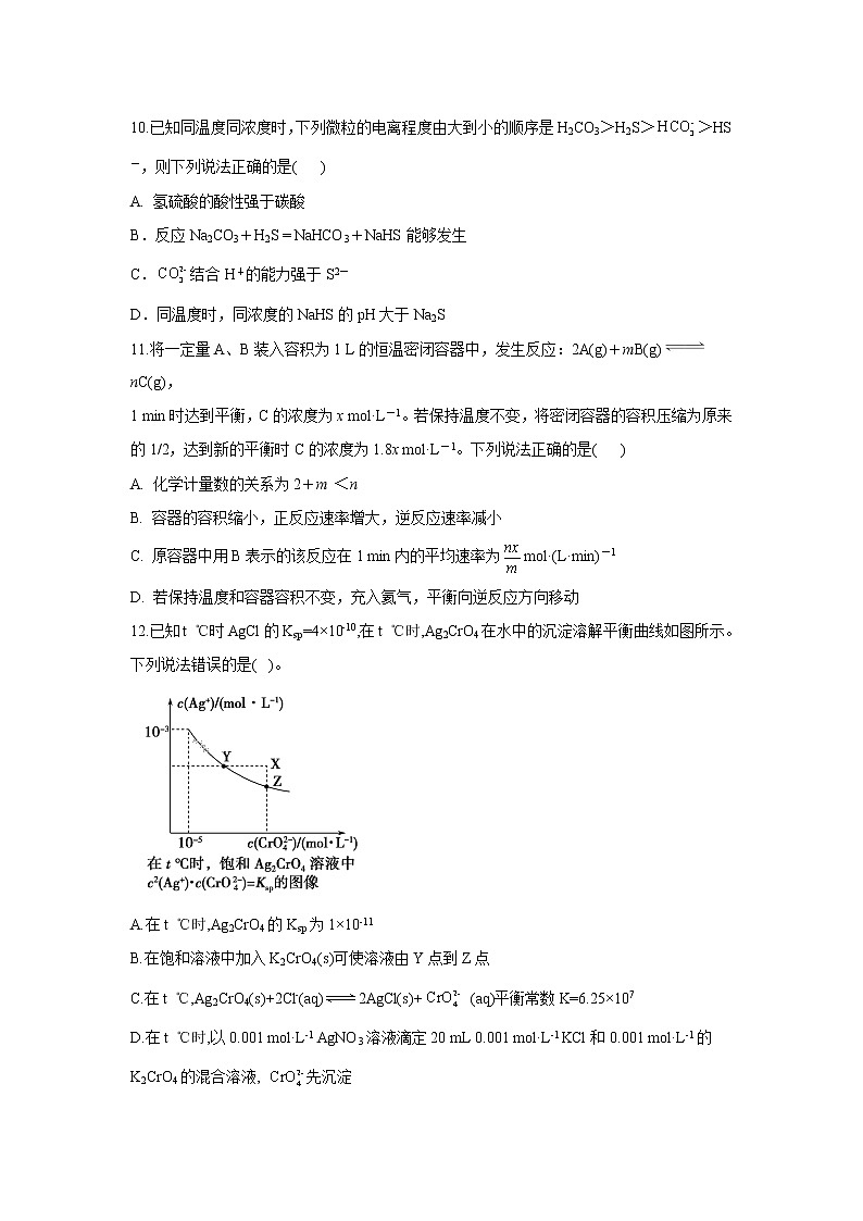 【化学】黑龙江省绥化市安达市第七中学2019-2020学年高二下学期第三次网络测试试卷（解析版）03