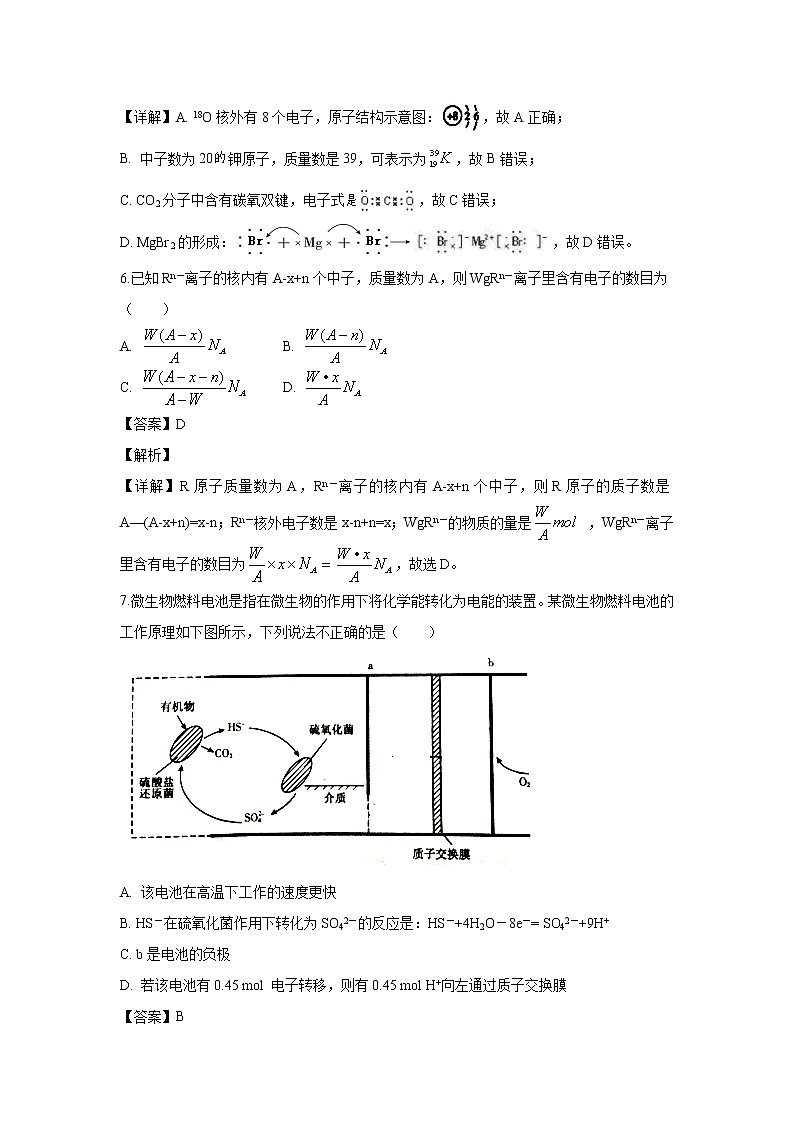 【化学】四川省棠湖中学2019-2020学年高二上学期开学考试试题（解析版）03