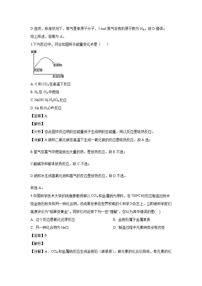 【化学】广东省阳春市第一中学2019-2020学年高二上学期第二次月考试题（解析版）第2页
