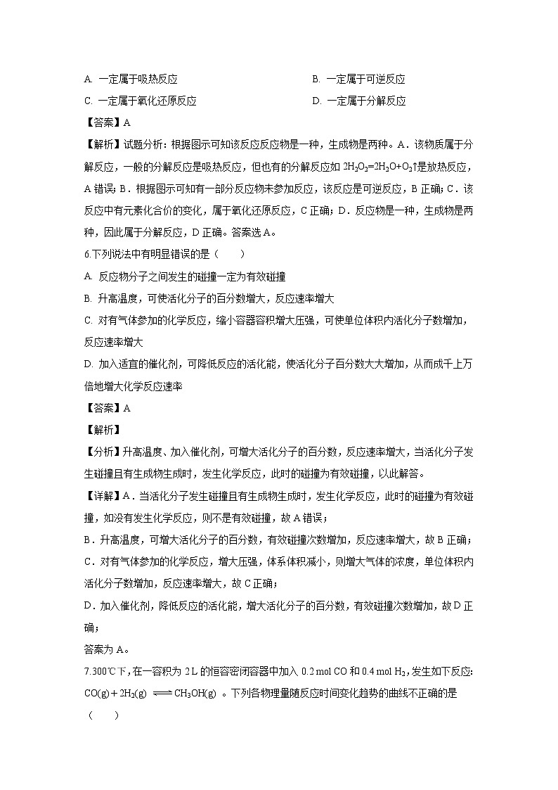 【化学】湖南省怀化中方县一中2019-2020学年高二9月月考试卷（解析版）第3页