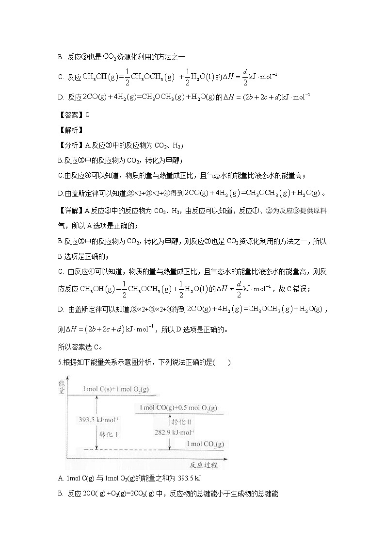 【化学】江西省南昌市八一中学、洪都中学、十七中三校2019-2020学年高二10月联考试题（解析版）03