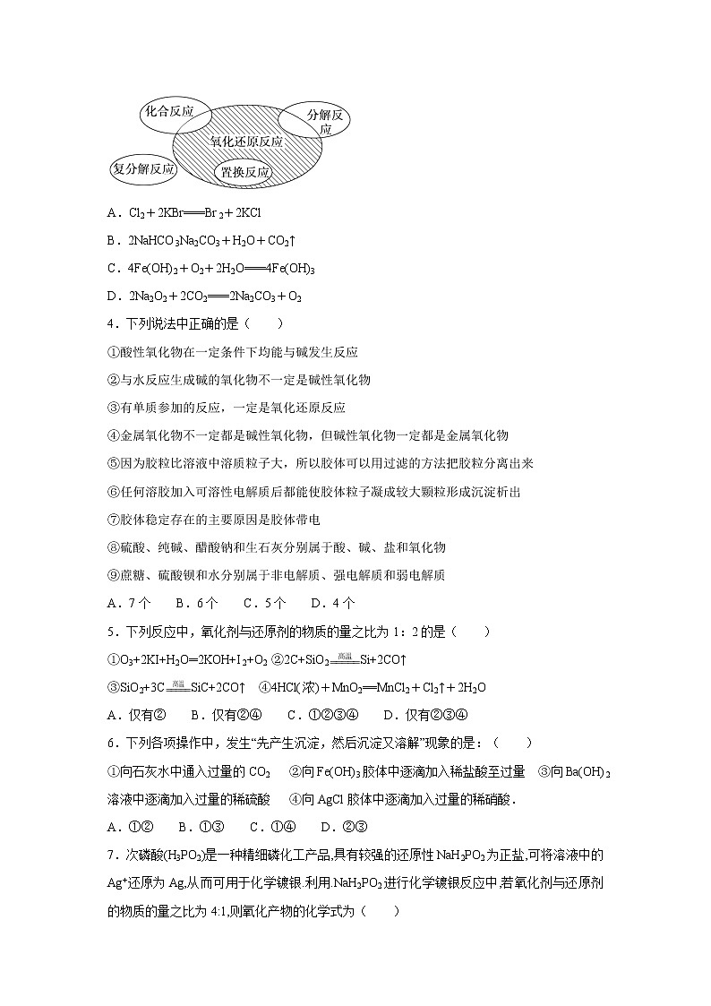 【化学】辽宁省沈阳市东北育才学校2018-2019学年高一上学期期中考试试卷（解析版）第2页