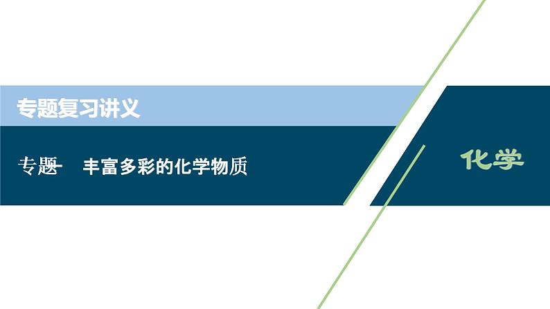 2020届化学高考二轮复习（浙江）丰富多彩的化学物质课件（42张）01