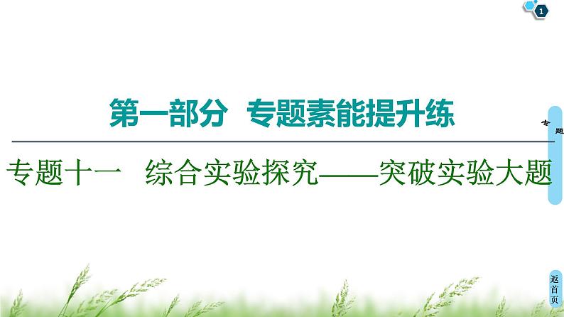 2020届高考化学二轮复习综合实验探究——突破实验大题课件（133张）01