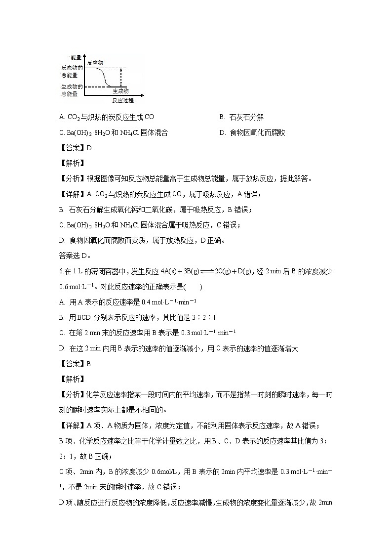 【化学】甘肃省武威市第六中学2018-2019学年高一下学期第三次学段考试试卷（解析版）第3页