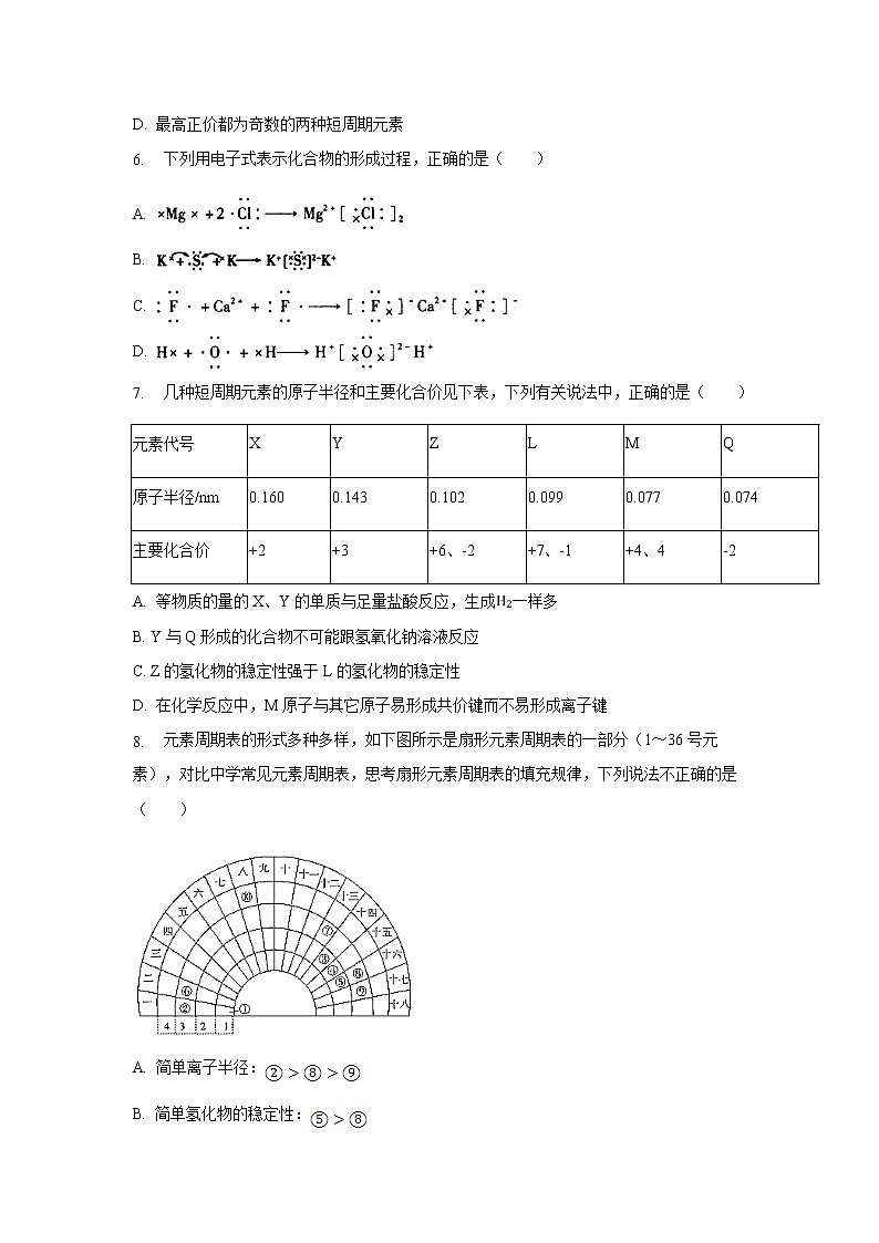 【化学】内蒙古赤峰二中2018-2019学年高一（下）第一次月考试卷（解析版）02