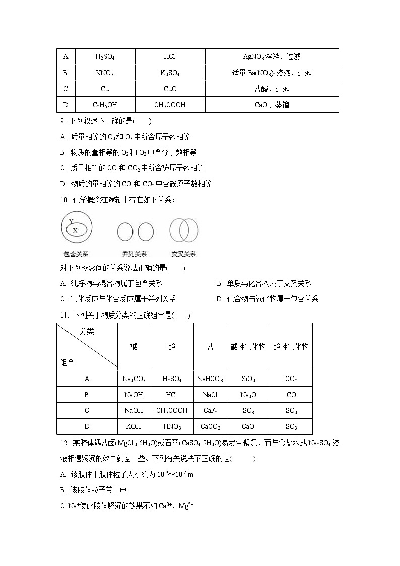 【化学】河南省洛阳市第一高级中学2018-2019学年高一9月月考试题第3页