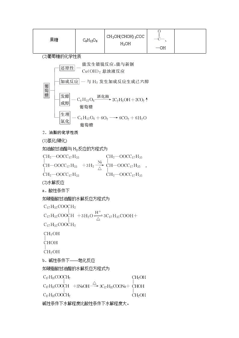 2020届化学高考二轮复习（浙江）生命活动的物质基础学案02