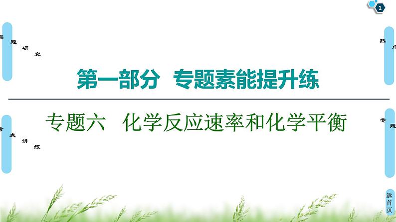 2020届高考化学二轮复习化学反应速率和化学平衡课件（192张）01