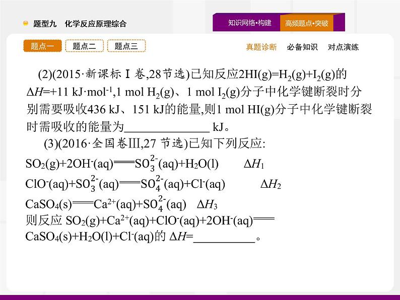 2020届高考化学二轮复习化学反应原理综合课件（112张）06