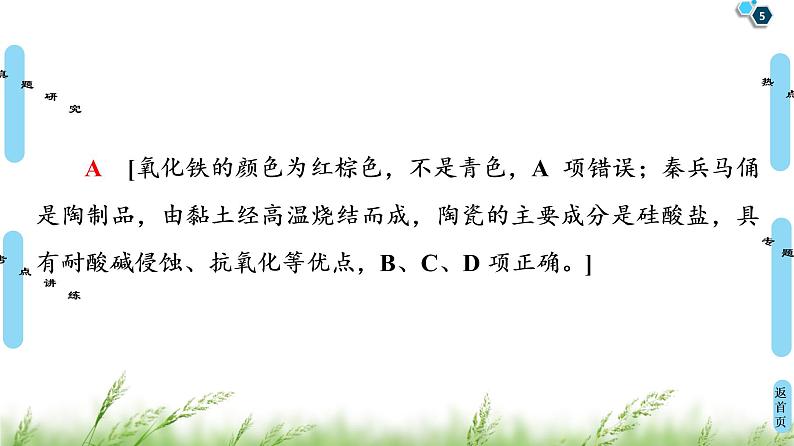 2020届高考化学二轮复习物质的性质与变化  化学与STSE课件（79张）05