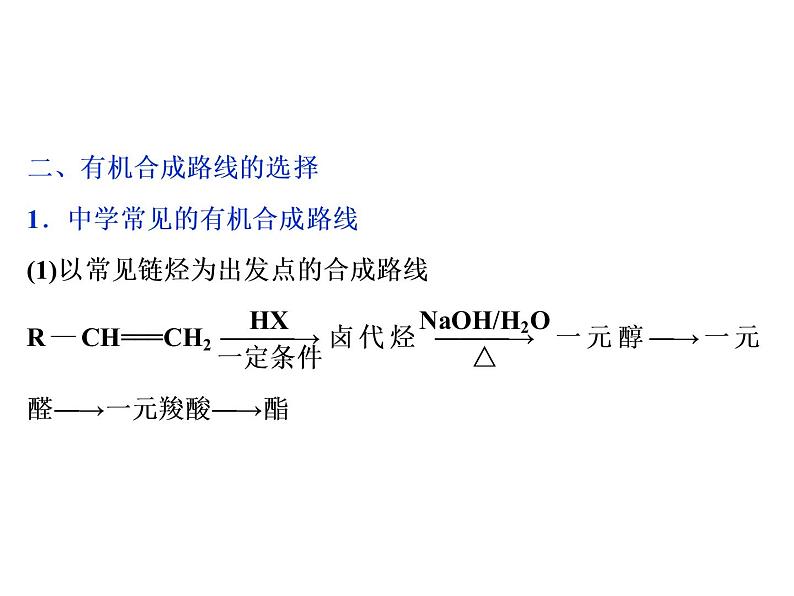 2020届高考化学二轮复习有机合成与推断课件（58张）03