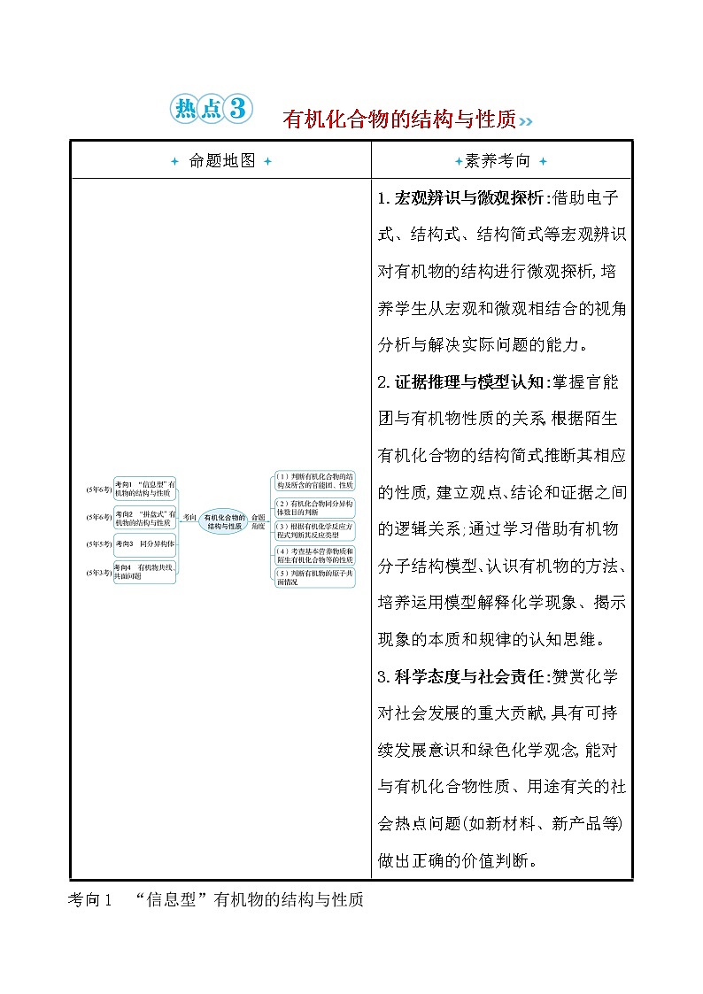2020届高考化学二轮复习常见有机化合物学案01