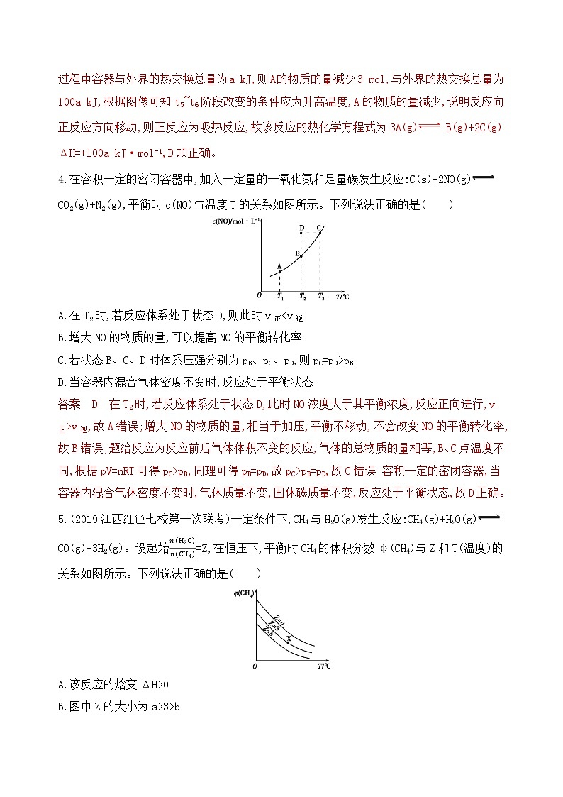 2020届二轮复习 专题七　化学反应的方向、限度和速率 作业（山东专用）03