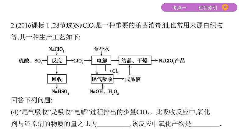 2020届二轮复习 专题三　氧化还原反应　离子反应 课件（75张）（山东专用）07