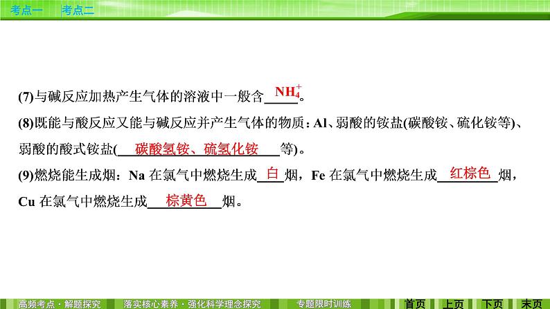 2020届二轮复习 元素及其化合物的性质 课件（88张）（全国通用）第8页