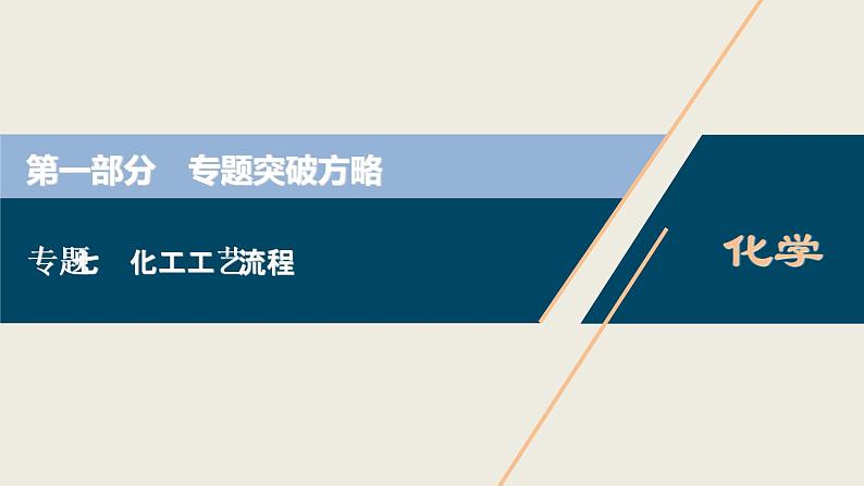 2020届二轮复习 化工工艺流程 突破方略 课件（77张）（全国通用）01