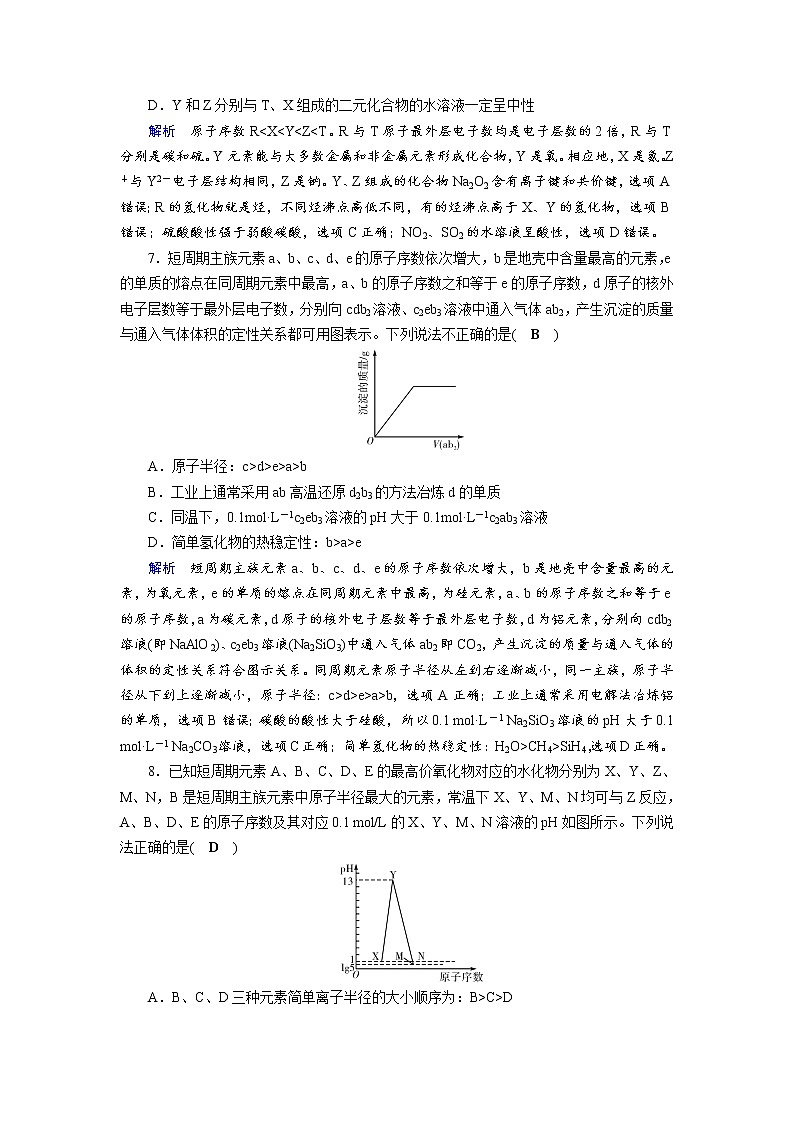 2020届二轮复习 物质结构与元素周期律 作业（全国通用） (1) 练习03