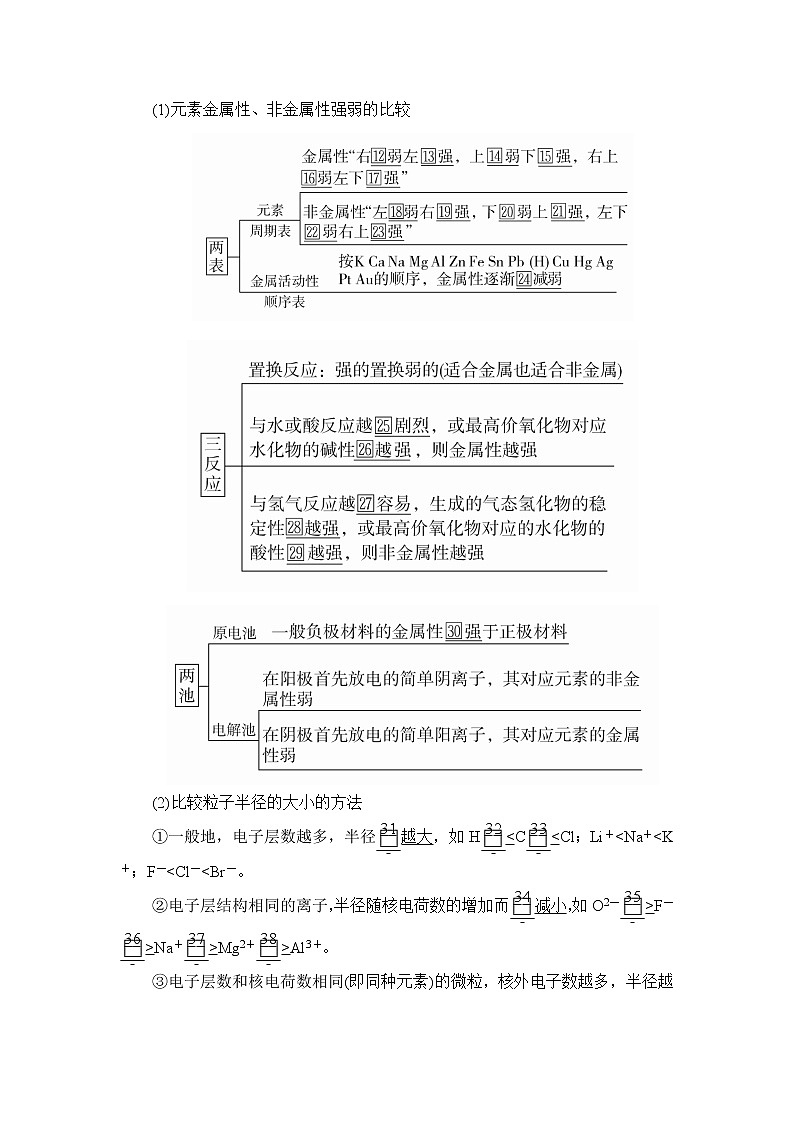 2020届二轮复习 物质结构 元素周期律 学案（全国通用） (1)02