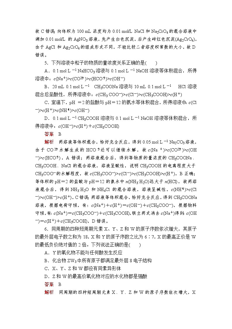 2020届二轮复习 “7＋1”小卷练13（全国通用）第3页