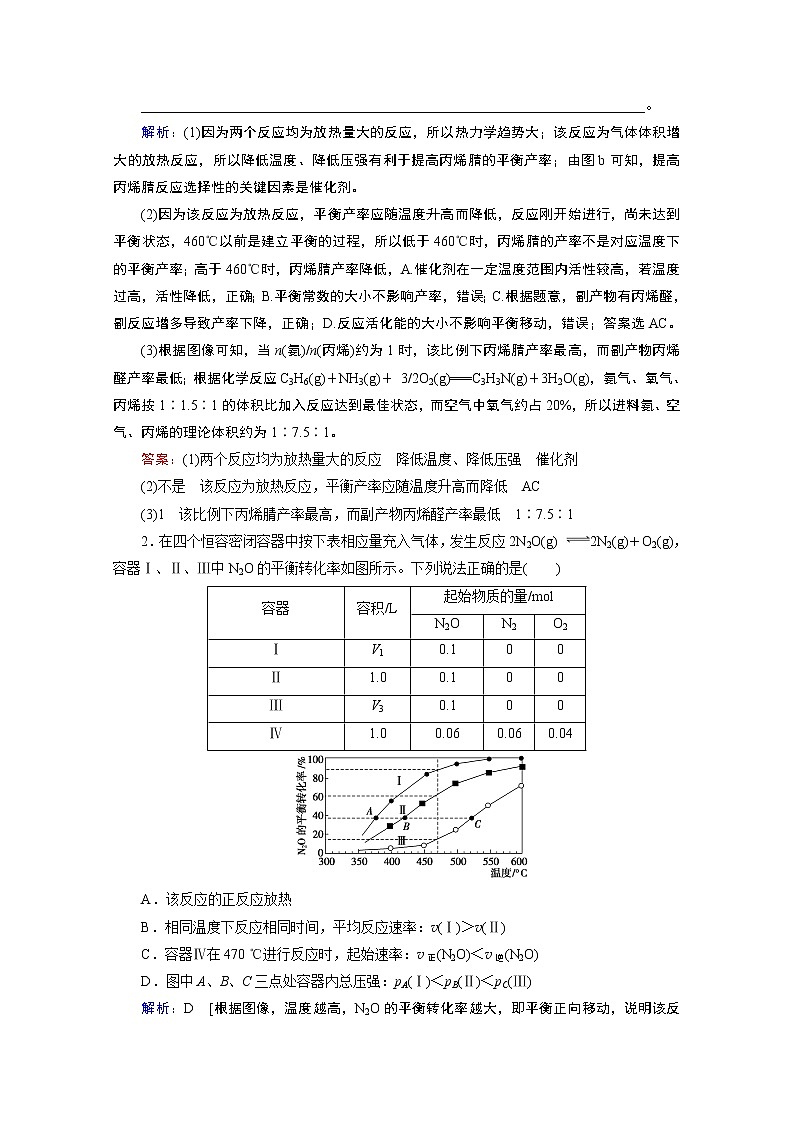 2020届二轮复习 化学平衡图像 学案（全国通用）03