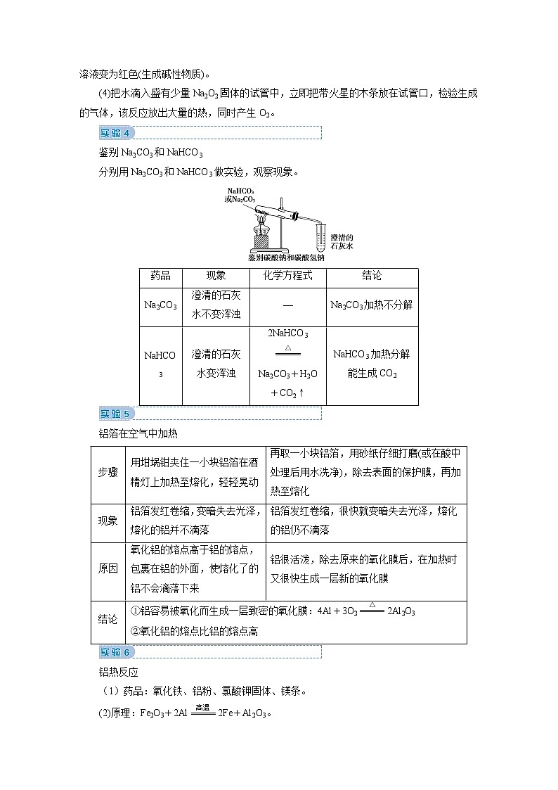 2020届二轮复习 考前增分秘笈二 回归教材实验 学案（全国通用）02