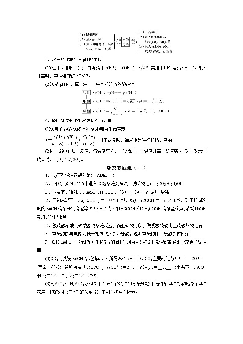 2020届二轮复习 水溶液中的离子平衡 学案（全国通用） (1)02