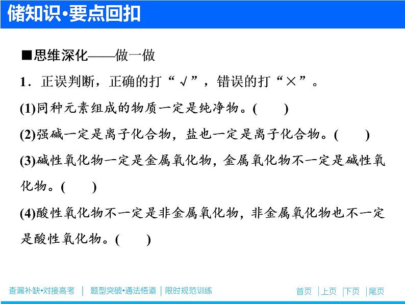 2019届二轮复习 物质的组成、分类及变化 课件（24张）（全国通用）04