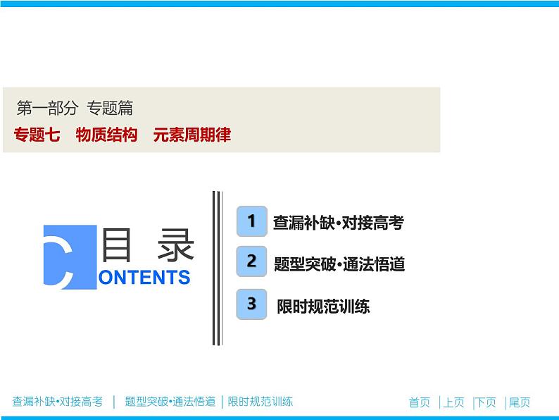 2019届二轮复习 物质结构 元素周期律 课件（53张）（全国通用）第1页