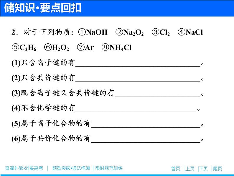 2019届二轮复习 物质结构 元素周期律 课件（53张）（全国通用）第7页