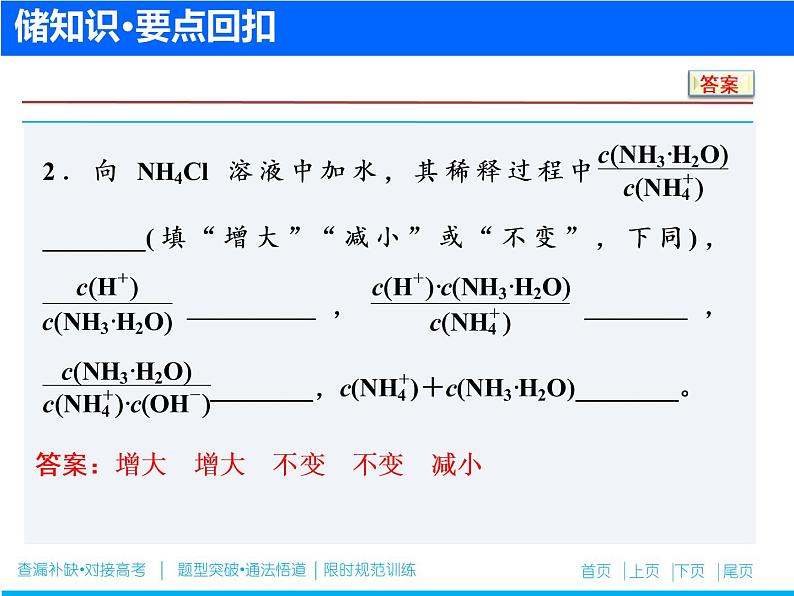 2019届二轮复习 盐类水解 沉淀溶解与平衡 课件（82张）（全国通用）04