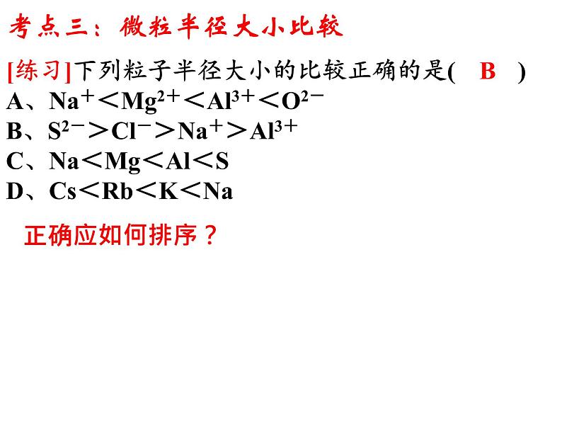 2019届二轮复习 原子结构、元素周期表、微粒间的作用力、晶体结构 课件（28张）（全国通用）07