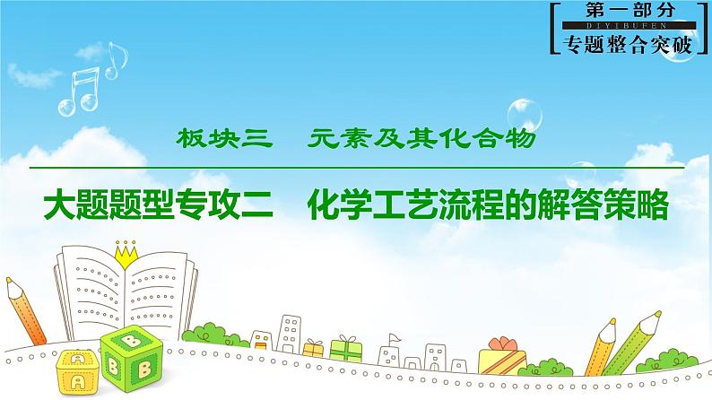 2019届高考化学二轮复习大题题型专攻2　化学工艺流程的解答策略课件（42张）01