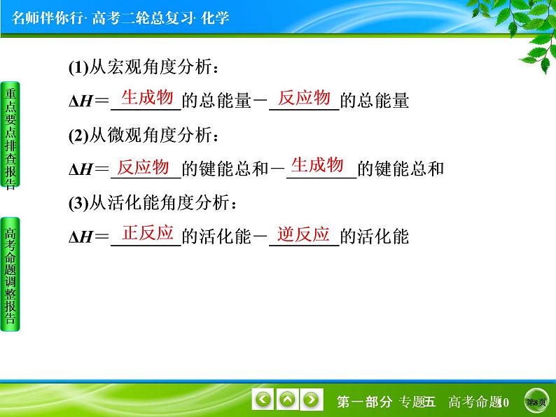 2019届二轮复习 化学能与热能 课件（40张）（全国通用）第8页