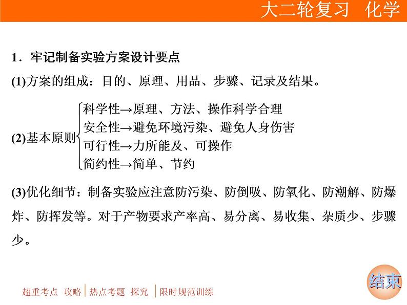 2019届二轮复习 化学实验方案的设计 课件（83张）（全国通用）05