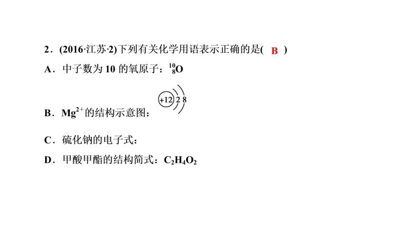 2019届二轮复习 化学用语及常用计量 课件(79张)(全国通用)