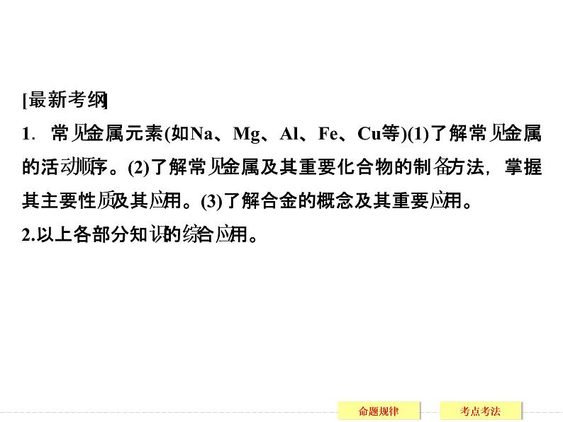 2019届二轮复习 金属单质及其化合物 课件（115张）（全国通用）02