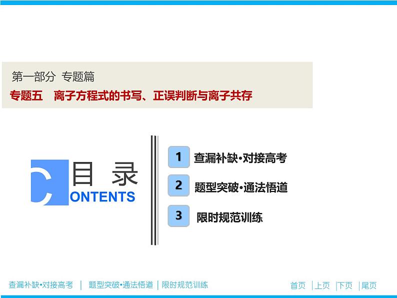 2019届二轮复习 离子方程式的书写、正误判断与离子共存 课件（52张）（全国通用）01