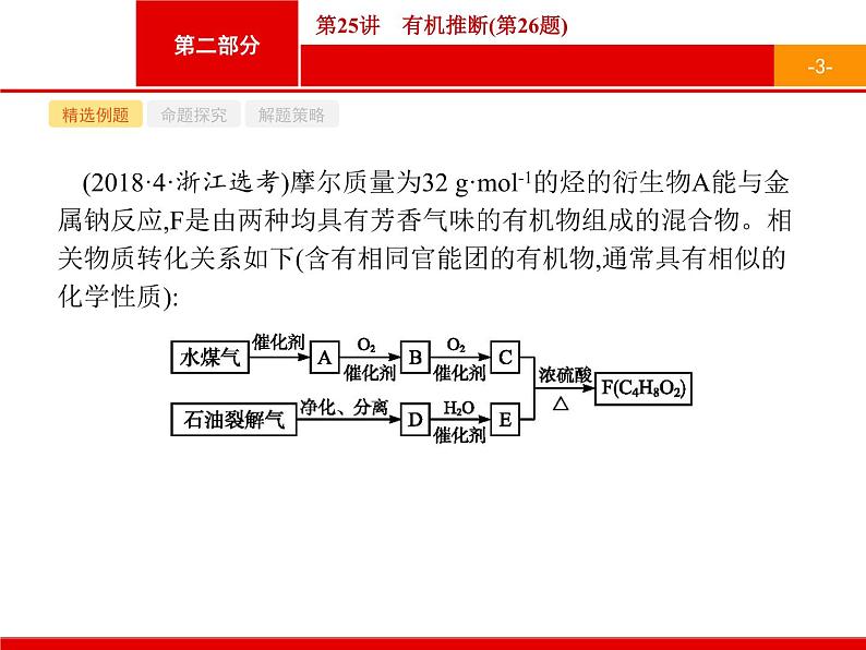 2019届二轮复习 25 有机推断 课件（21张）（浙江专用）03